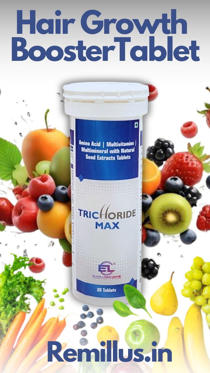 Trichoride Max Tablets (Biotin/Multi-Vitamins/Minerals/Amino Acids/Natural Seeds Extracts)